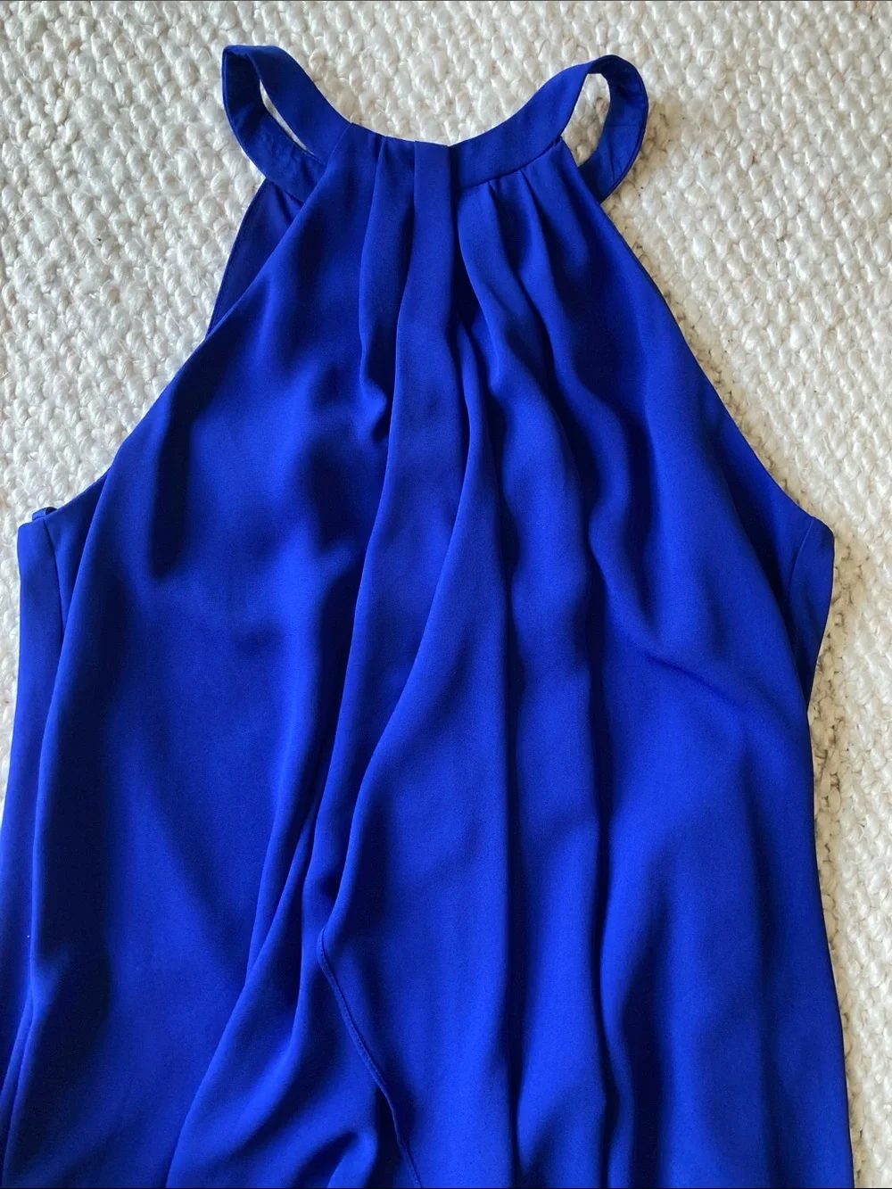 BCBGMaxAzria Women’s Cobalt Blue Halter dress